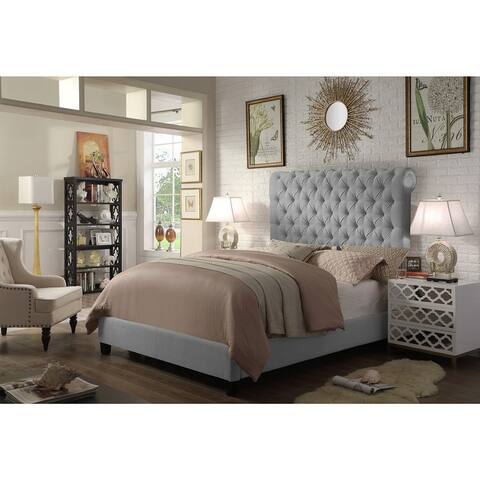 Vesta Chesterfield Tufted Upholstered Low Profile Standard Bed By Moser Bay