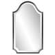 preview thumbnail 2 of 5, Allan Andrews Stainless Steel Framed Hand Beveled Shield Mirror