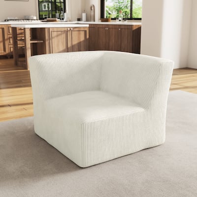 Modern 35" W Upholstered Fully Sponge Molded Accent Chair