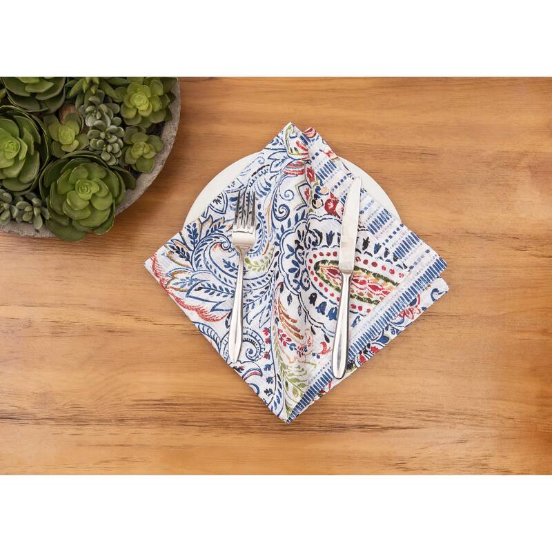 Payton Paisley Napkin Set of 6 - Multicolored
