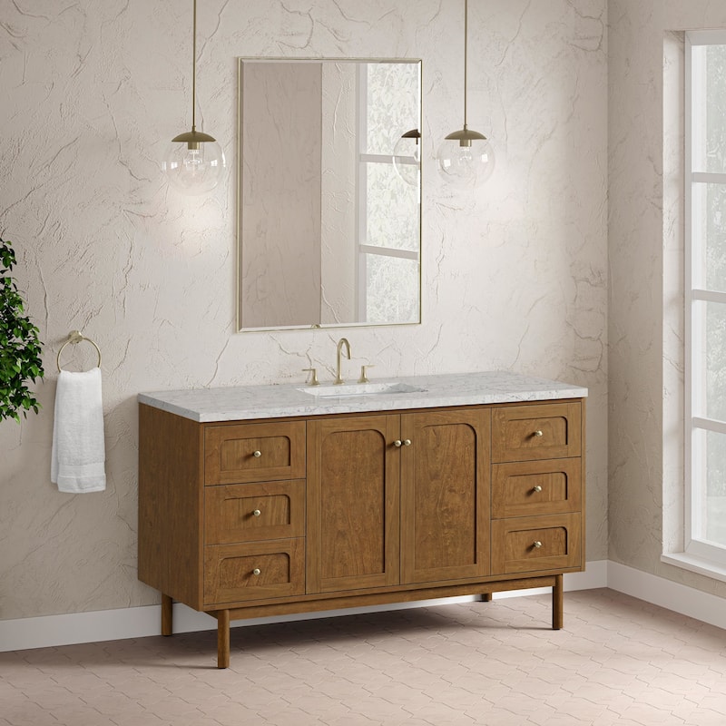 James Martin Vanities 545-V60S-FEJP Laurent 60" Single Basin Poplar