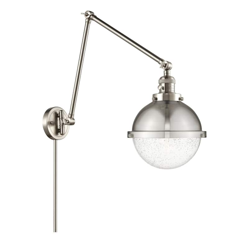Innovations Lighting 238-13-9 Hampden Sconce Hampden 13" Tall - Brushed Satin Nickel / Seedy