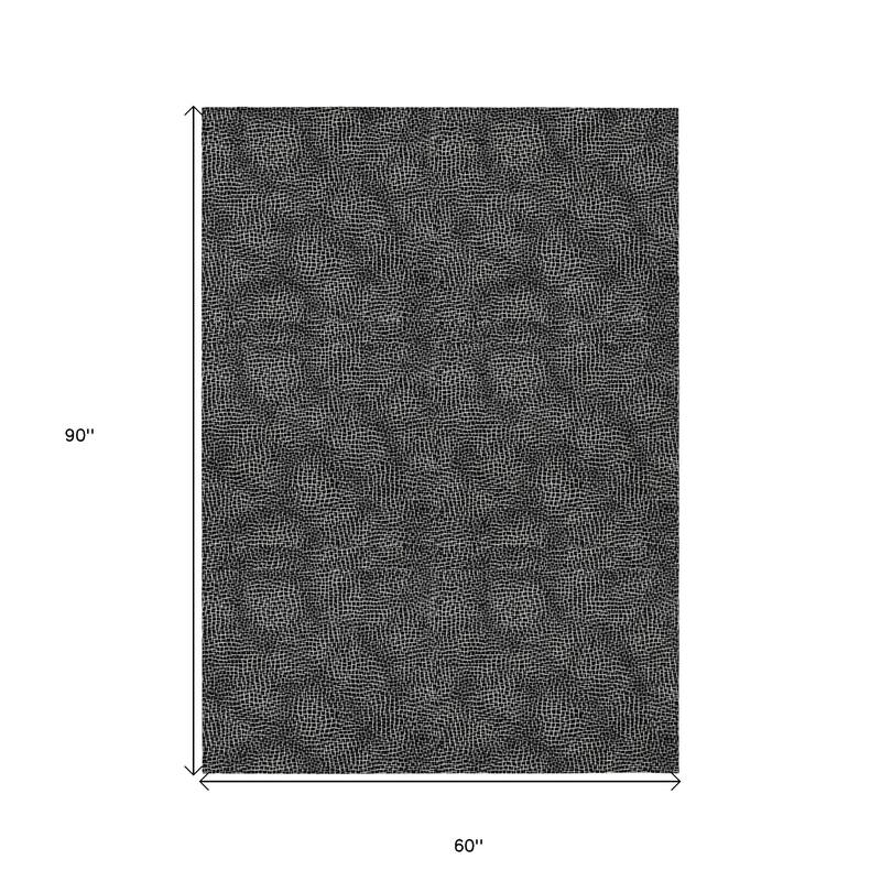 HomeRoots Geometric Transitional Rectangle Outdoor Rug