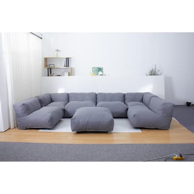 Modular Sectional Sofas with Ottoman, 4 L-Shaped Corner Sectional for Living Room, Modern Sofa Sets