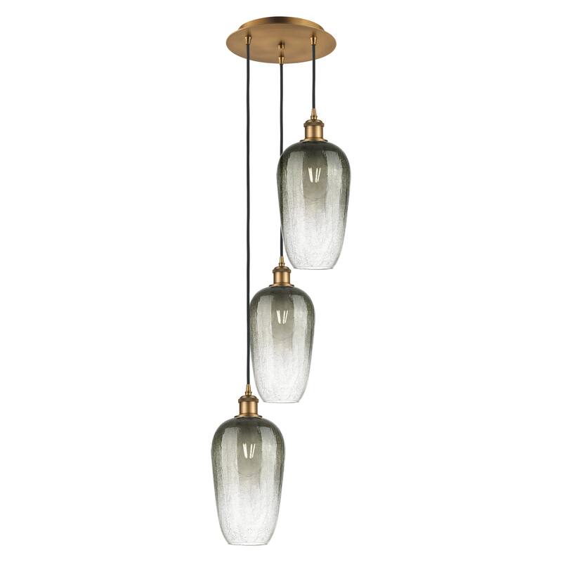 Innovations Lighting Endless Possibilities Ballston - Brookhaven Flute - 3 Light 14" Cord Hung Multi Pendant