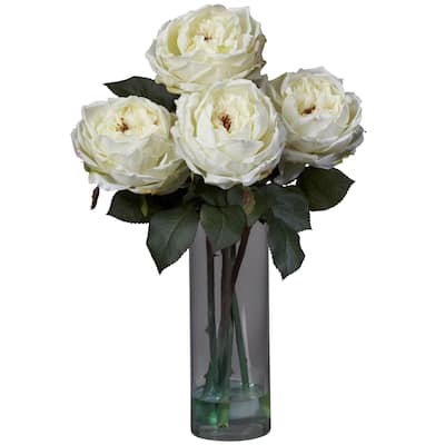 Southwestern Silk Flower Arrangement with Cylinder Vase - Home Decor Centerpiece - 18