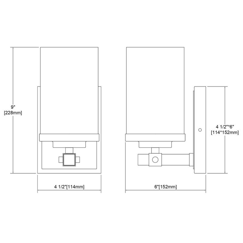Elk Home Geringer Charcoal With Seedy Glass 1 Light Vanity Light