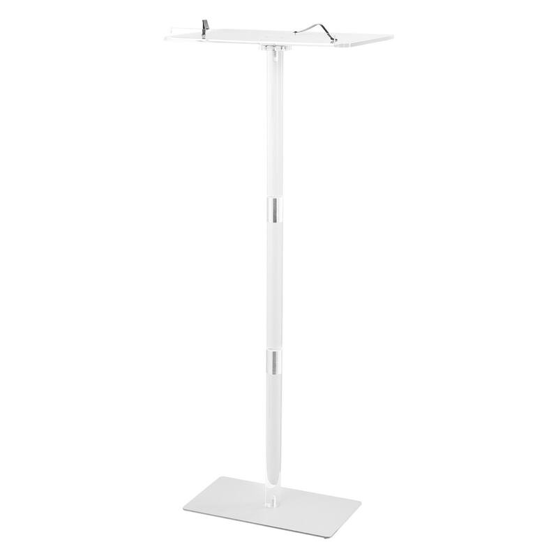 Portable Acrylic Lectern with Book Clips and Adjustable Angle