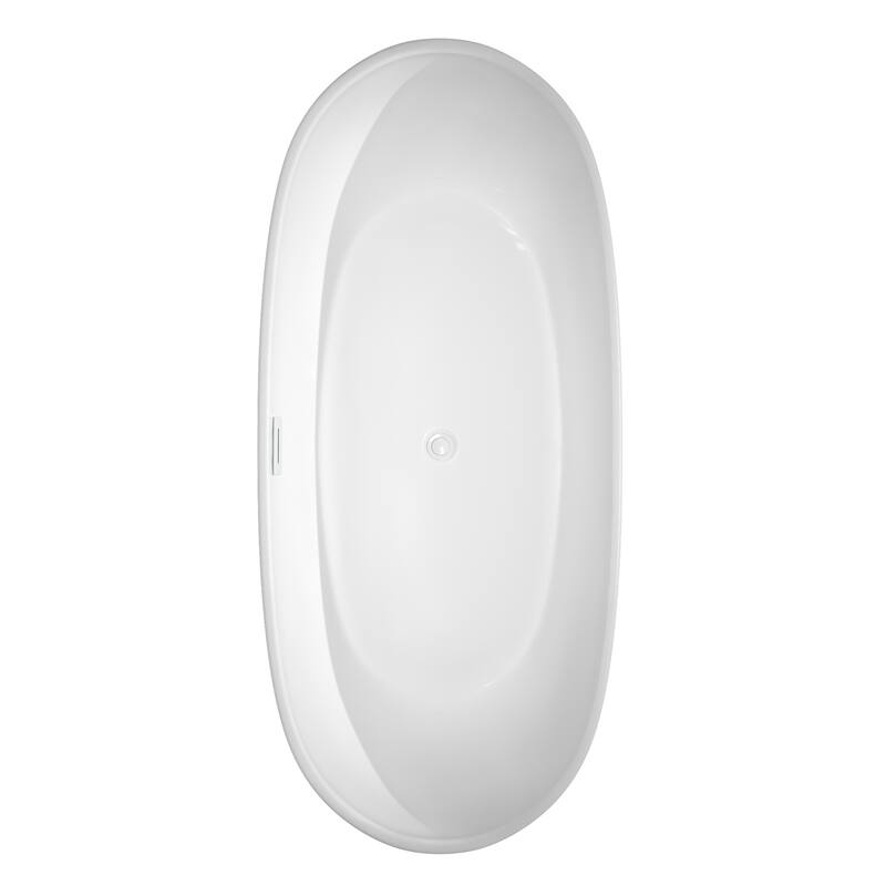 Wyndham Collection Rebecca 70-inch Freestanding Bathtub with Faucet