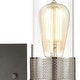 preview thumbnail 3 of 3, Bergenline 2-Light Vanity Light in Matte Black with Clear Glass