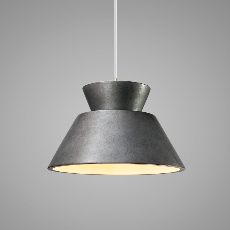 Carson Carrington Sallerup Trapezoid Antique Brass Pendant - Antique Brass, Antique Silver, White