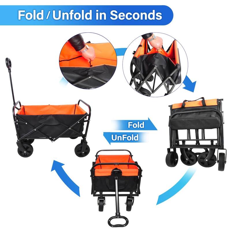 Folding Wagon Garden Shopping Beach Cart