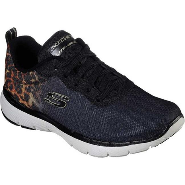 Skechers flex appeal 3.0 black and gold Clearance