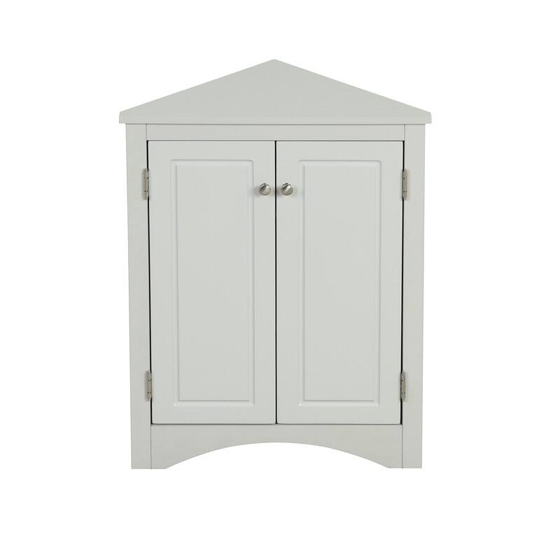 Triangle Bathroom Storage Cabinet with Adjustable Shelves