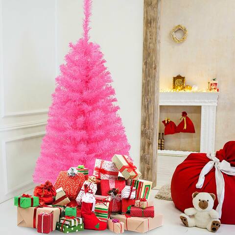 Costway 3 ft Premium Artificial Christmas Mini Tree Holiday Season - 3 FT