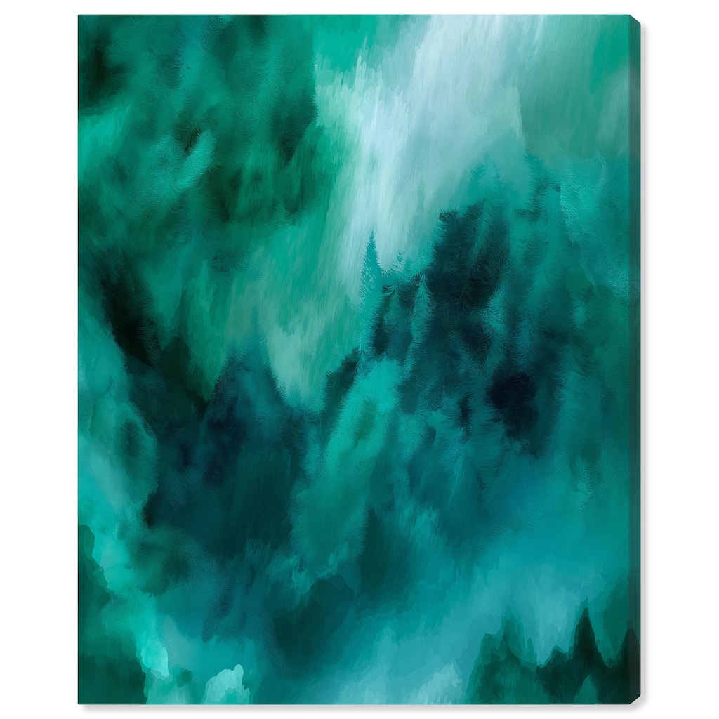 Textured Teal I Canvas by Art Remedy, Gallery Wrapped