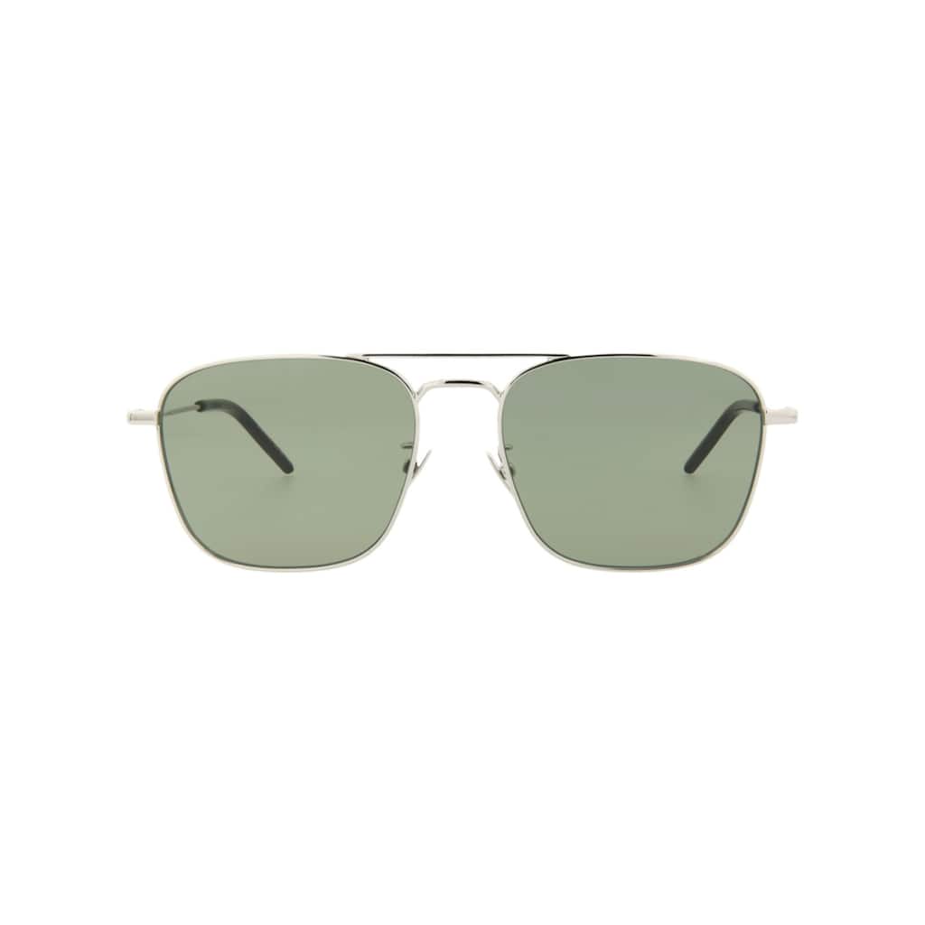 Saint Laurent Aviator-Frame Metal Sunglasses