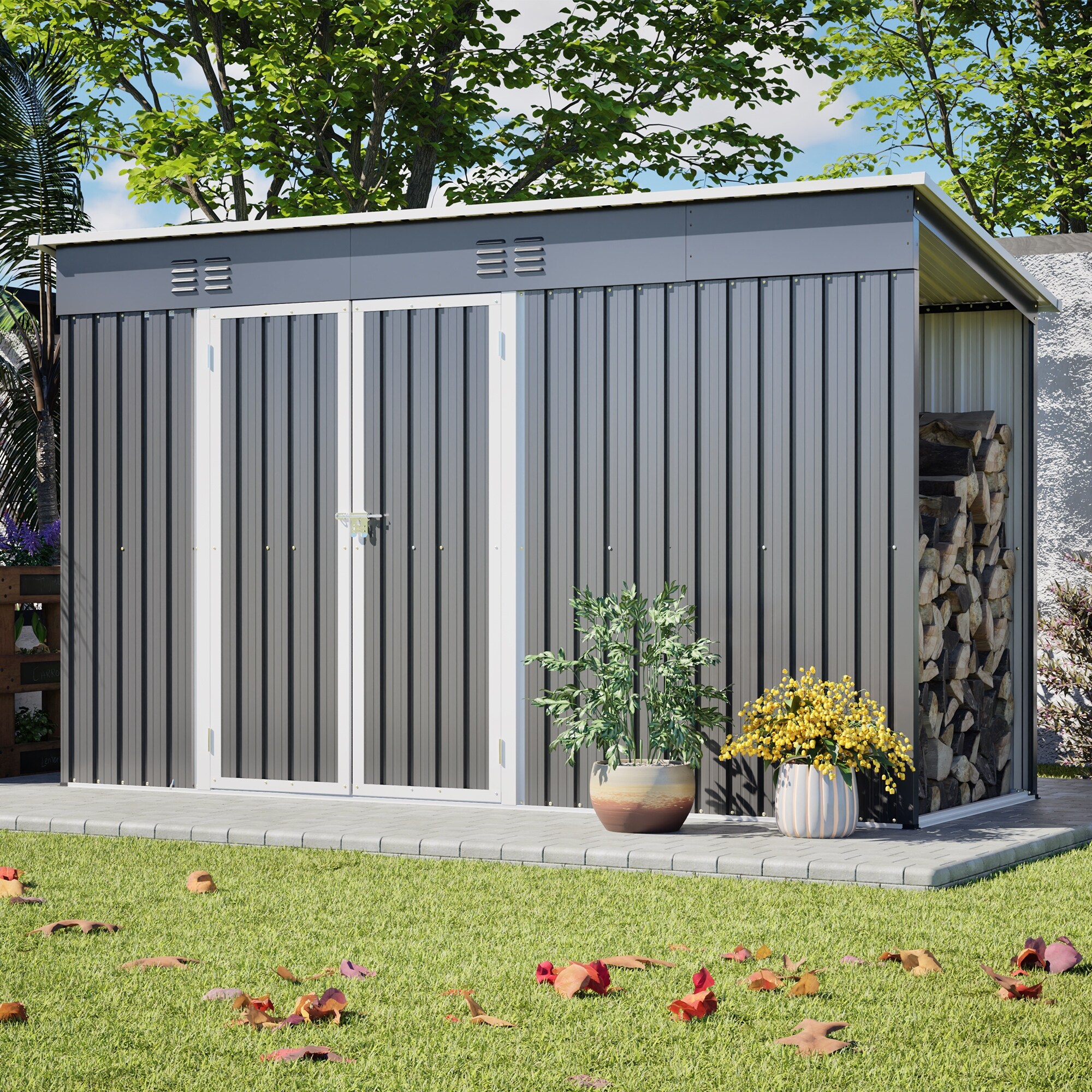 Lifetime Dual Entry 15 Ft x 8 Ft Shed - Overstock - 41831219