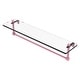 preview thumbnail 27 of 55, Allied Brass 16 Inch Glass Vanity Shelf with Integrated Towel Bar 22 - Pink