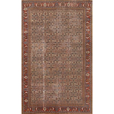 Hand Knotted Oriental 100% Wool Carpet Traditional All-Over Beige & Ivories Sultanabad Area Rug - 17' 2'' X 11' 7''