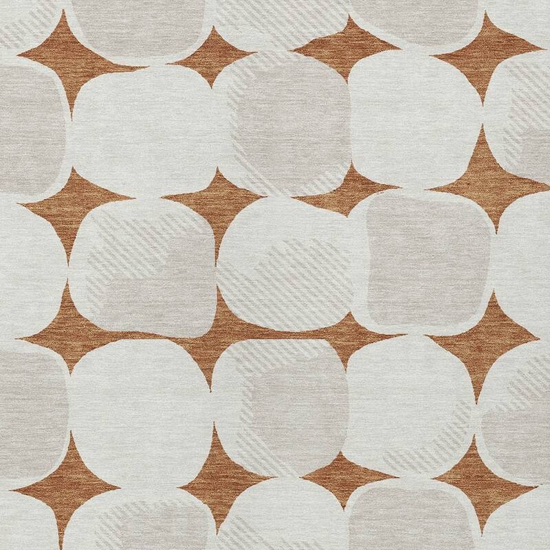 HomeRoots Abstract Transitional Rectangle Outdoor Rug