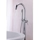 preview thumbnail 5 of 10, ANZZI Coral 2-Handle Freestanding Claw Foot Tub Faucet with Hand Shower in Matte Black