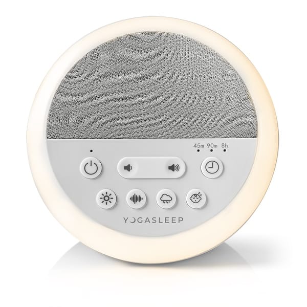 slide 2 of 4, Yogasleep Nod Sound Machine and Night Light - White