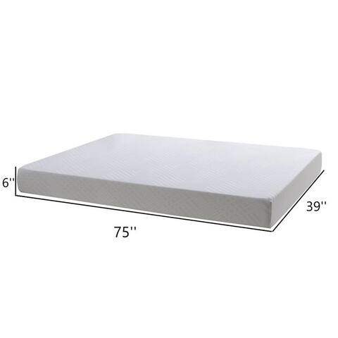6 Inch Memory Foam Mattress Twin Size, Bed in a Box Mattresses, Breathable Removable Quilted Cover, Medium Feeling