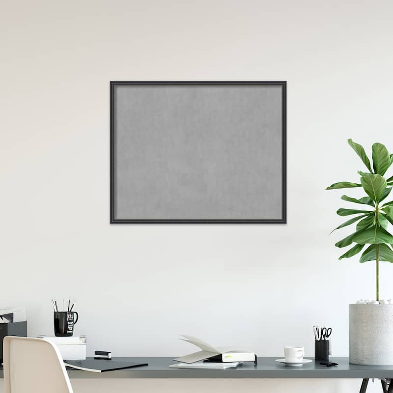 Amanti Art Stylish Black Framed Magnetic Board