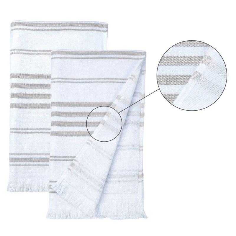 Hammam Hand Towels for Kitchen 16X28 Inch by Ample Decor - 4 Piece