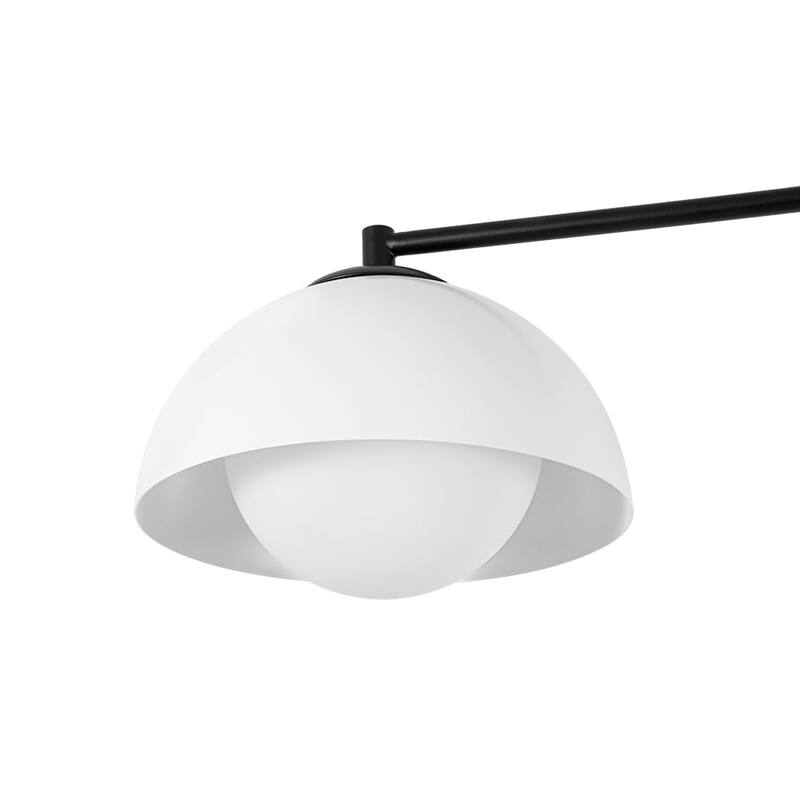 Ultra-Modern 4-Light Flower Bud Domed Semi-flush Mount - 44.9 in