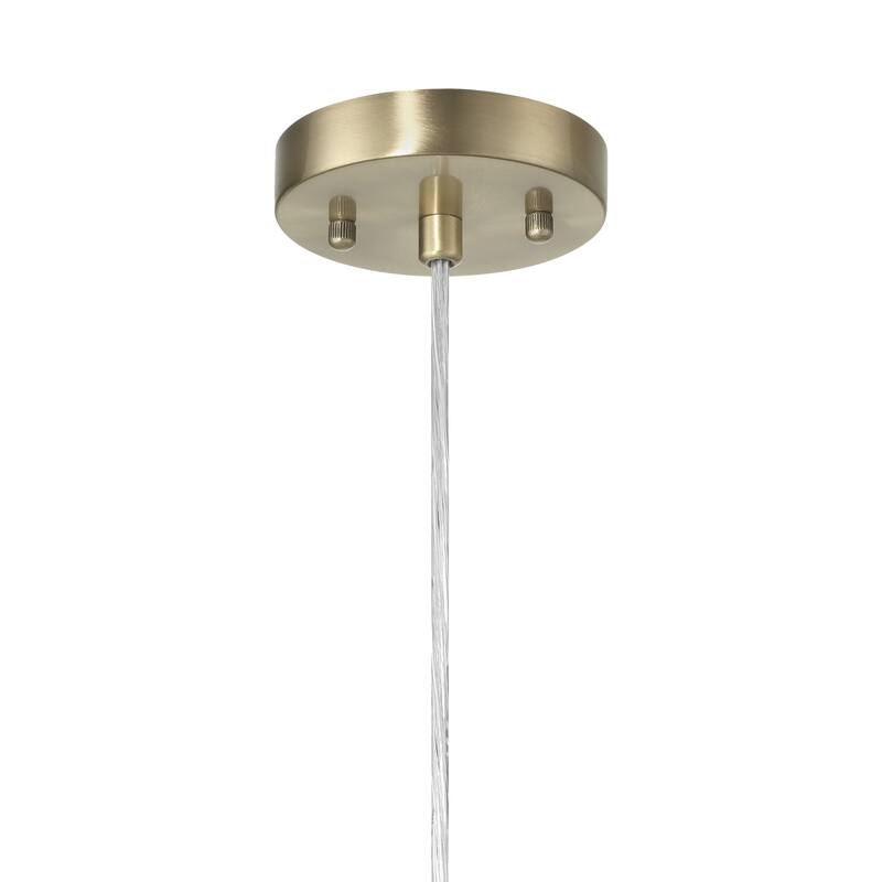 Bella Metal and Handwoven Wicker Drum Ceiling Light - 16.0"L x 16.0"W x 10.0"H