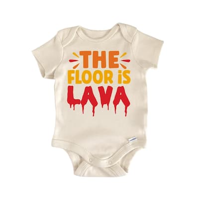 Floor Is Lava - Baby Boy Girl Clothes Infant Bodysuit Funny Cute Newborn