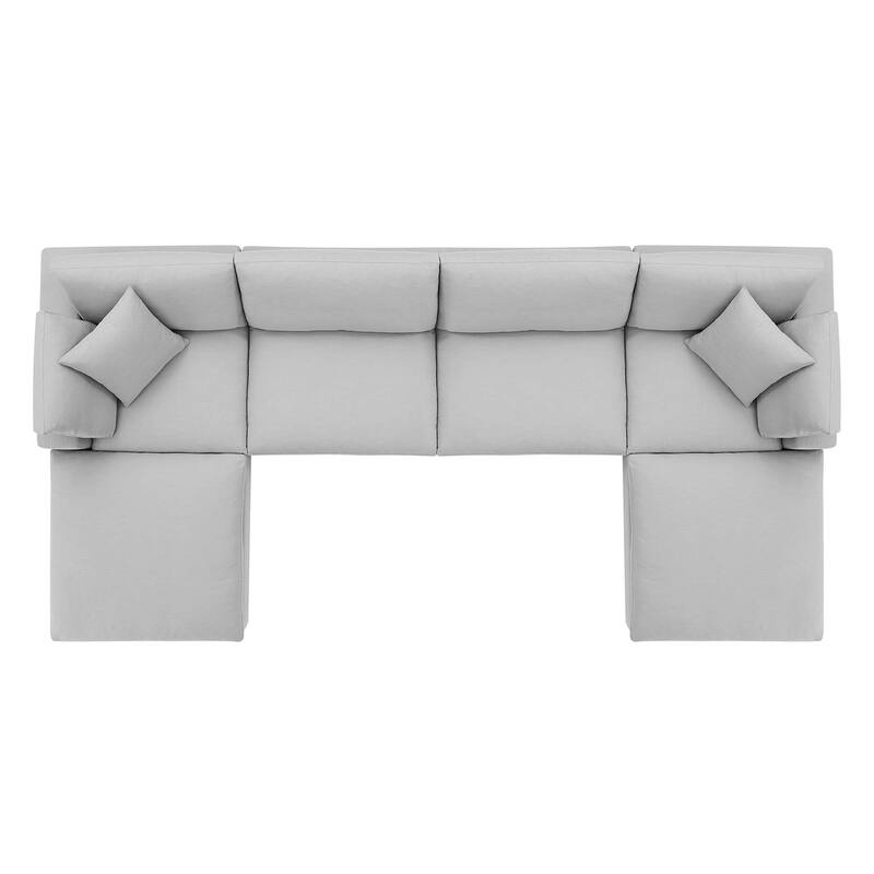 Commix 6-Piece Down Filled Overstuffed Sectional Sofa