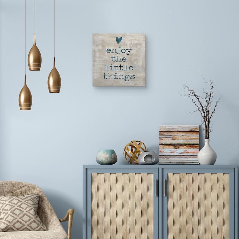 Enjoy the Little Things Canvas Art Print