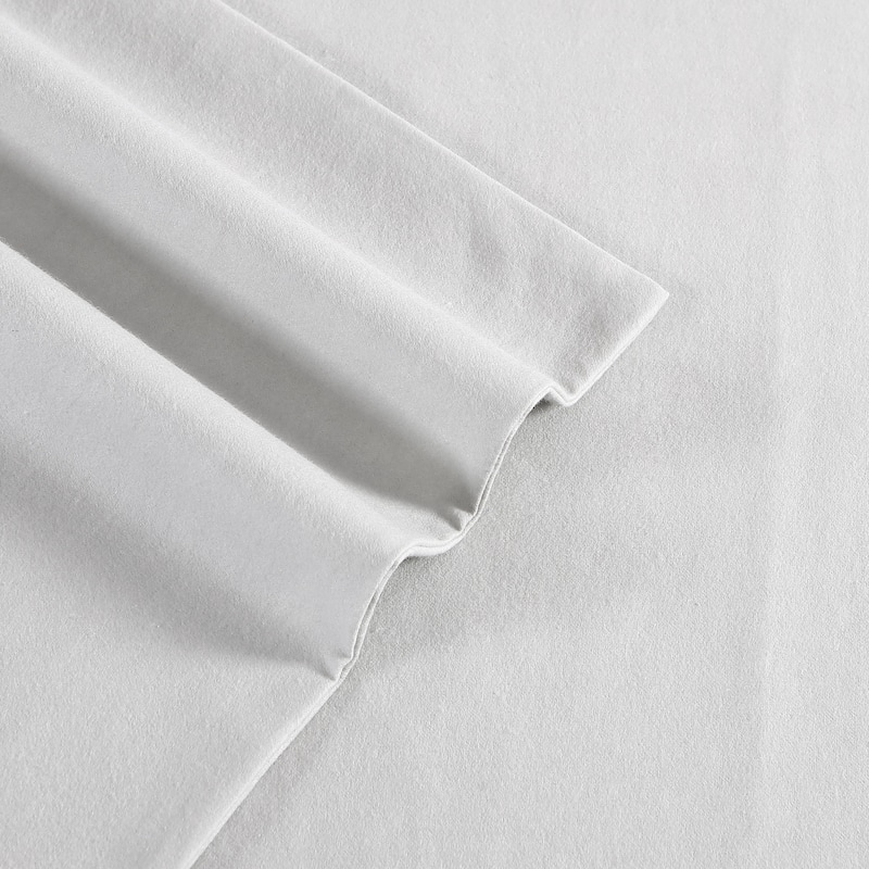 Eddie Bauer Cotton Flannel-Solids-Deep Pocket- Sheet & Pillowcase Set