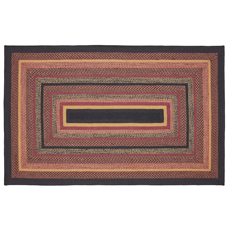 Black & Tan Jute Oval Placemat 10x15