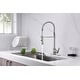 preview thumbnail 6 of 29, UltraFaucets Euro Collection Spring Spout Kitchen Faucet With Pull-Down Spray