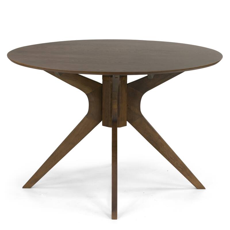 Blair Round Wood Dining Table with Tripod Style Base