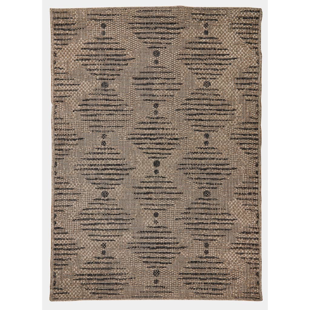 Terra by Obeetee Sol Static Diamond Natural Rug
