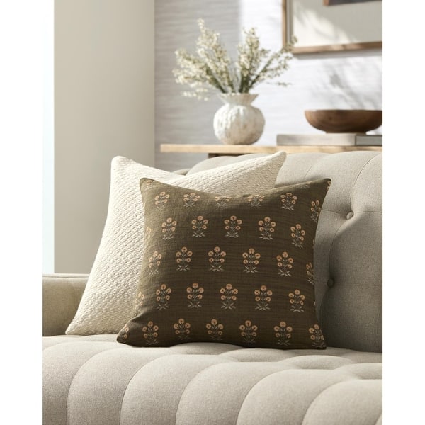 Livabliss Tarpon Modern Accent Pillow - 22"L x 22"W - Polyester