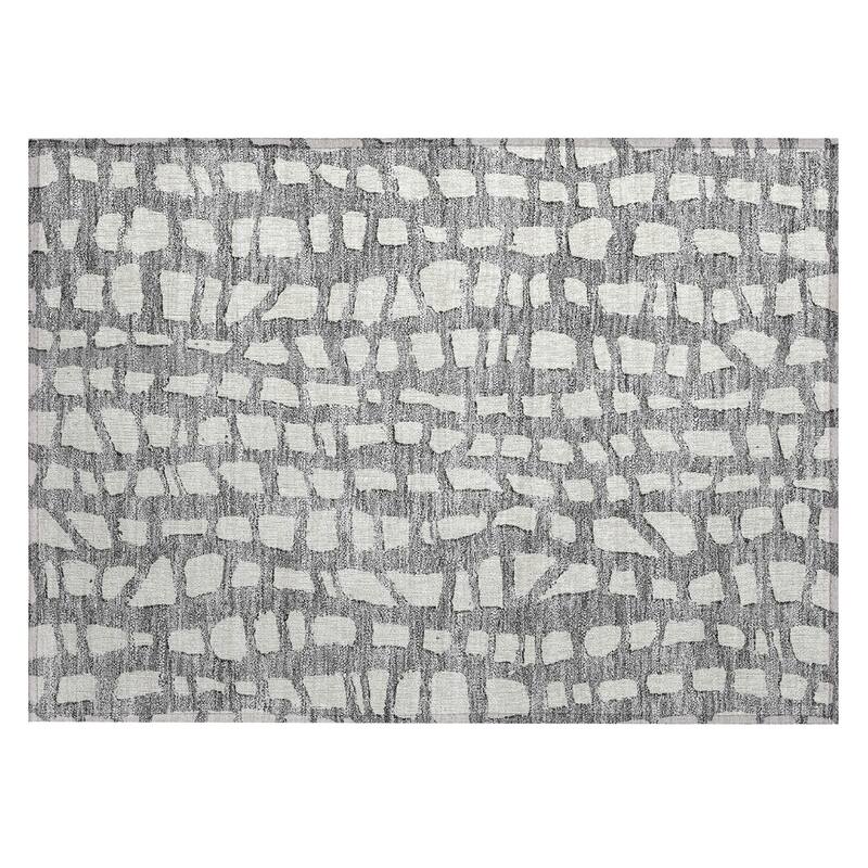 Machine Washable Indoor/ Outdoor Chantille Modern Abstract Rug