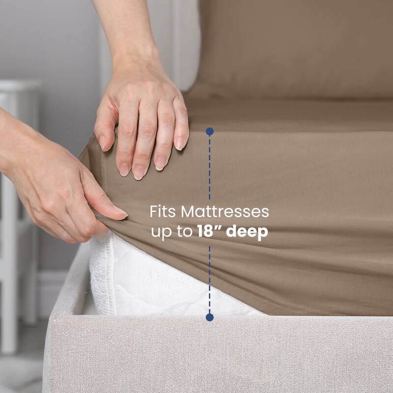 Martex 400 TC 100% Cotton Sateen, Deep Pocket, Silky Soft Sheet Set