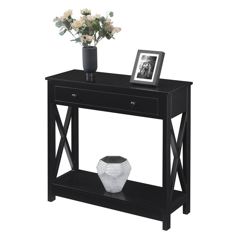Convenience Concepts Oxford 1 Drawer Entryway Hall Table with Shelf