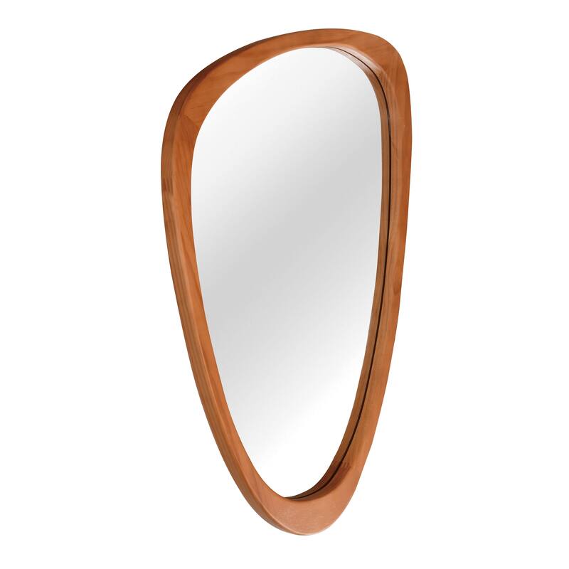 Irregular Solid Wood Frame Decorative Mirror