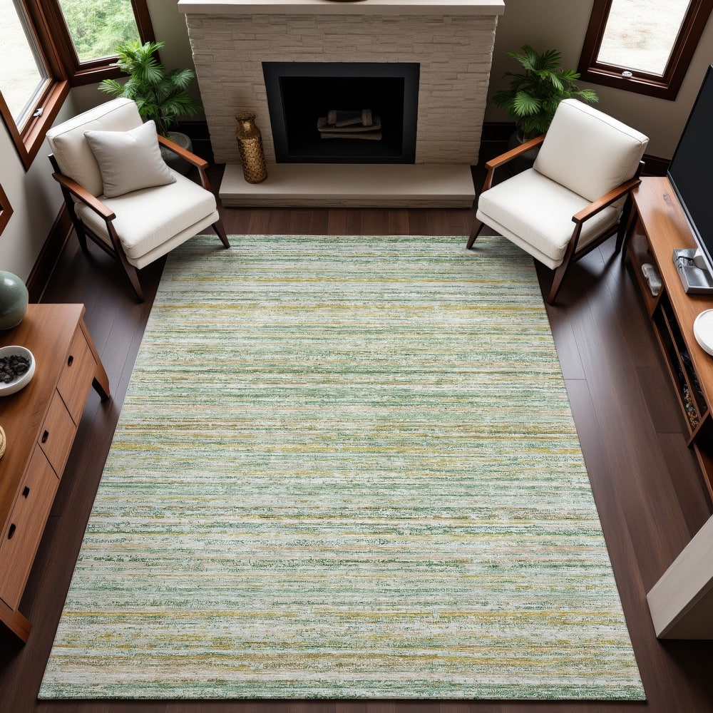 Premium Washable Super Soft Ombre Stripes Mayfield Rug