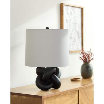 Livabliss Burkina Global Accent Table Lamp - 22"H x 15"W x 15"D
