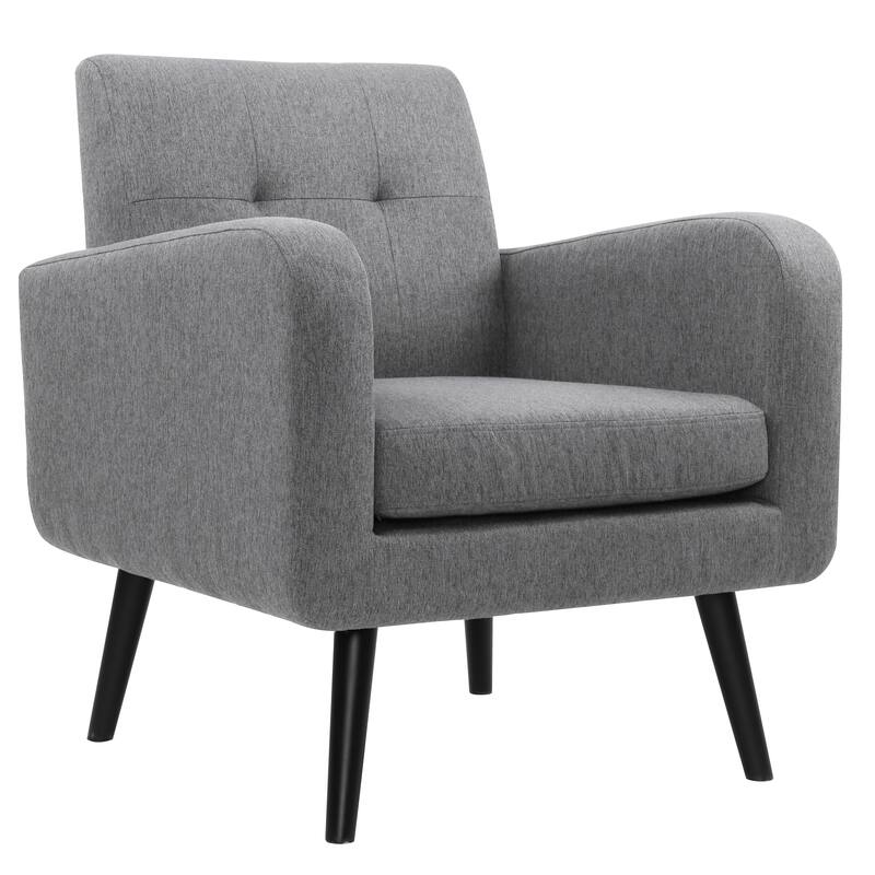 Mid Century Fabric Modern Accent Chair Armchair