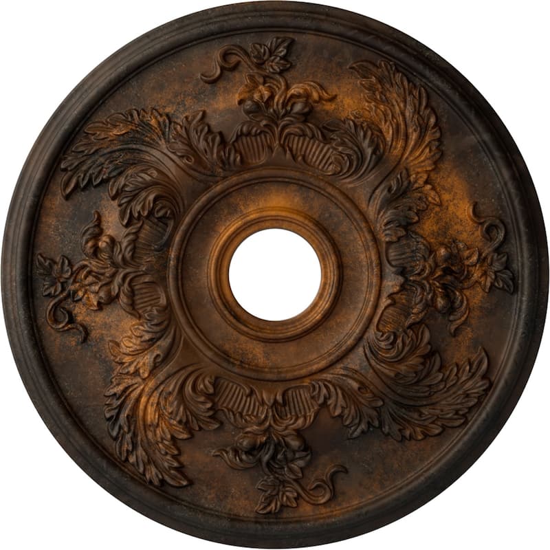 23 5/8"OD x 4 5/8"ID x 1 7/8"P Acanthus Twist Ceiling Medallion