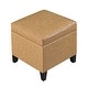 preview thumbnail 36 of 149, Adeco Square Storage Ottoman 17 inch Footstool